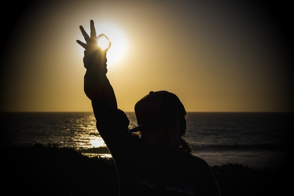 sunset, sea, cottesloe