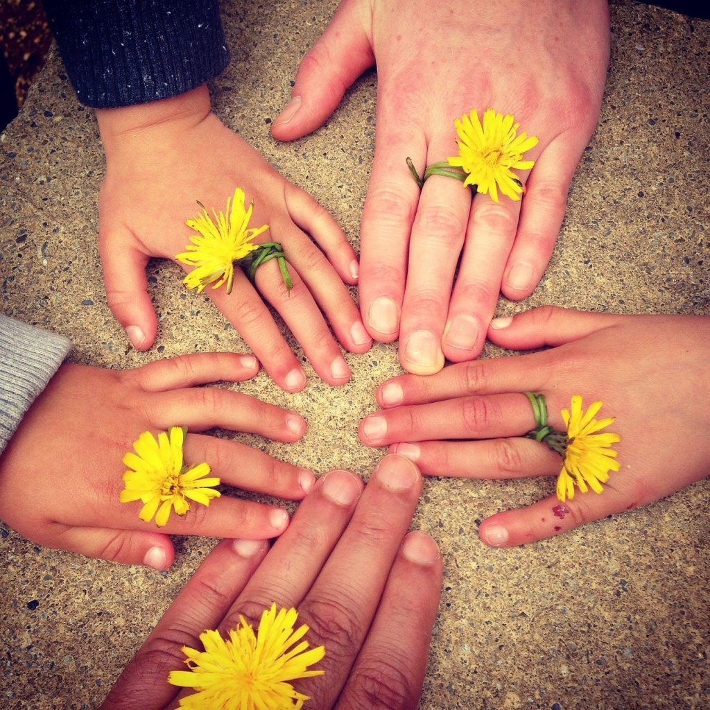 family hand, outdoors, ireland