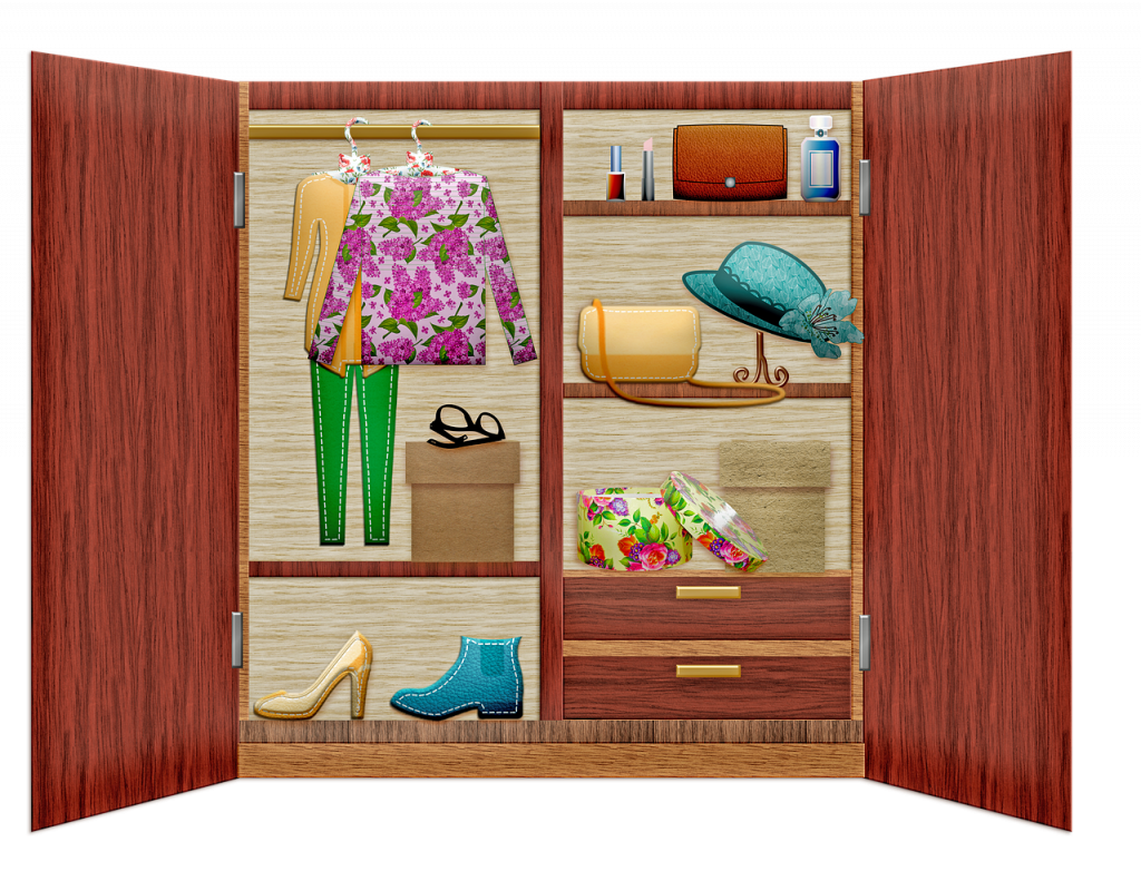 closet, wardrobe, armoire